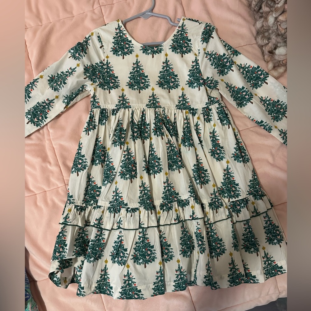 Pink Chicken Christmas tree dress